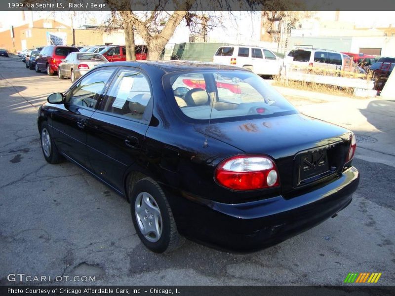 Black / Beige 1999 Kia Sephia LS