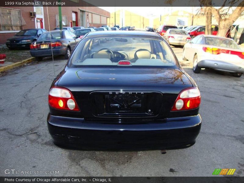 Black / Beige 1999 Kia Sephia LS