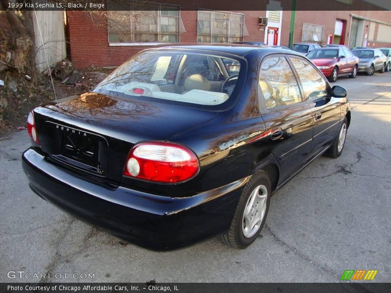 Black / Beige 1999 Kia Sephia LS