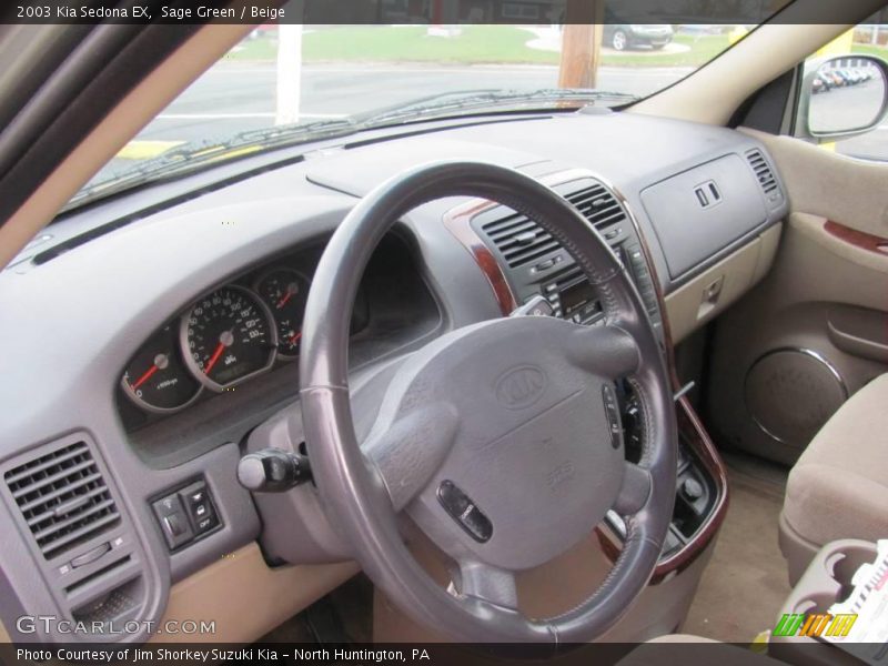 Sage Green / Beige 2003 Kia Sedona EX