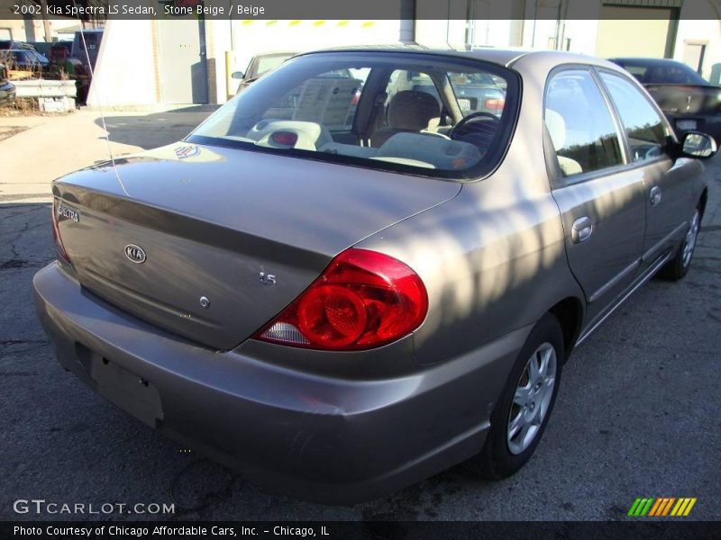 Stone Beige / Beige 2002 Kia Spectra LS Sedan