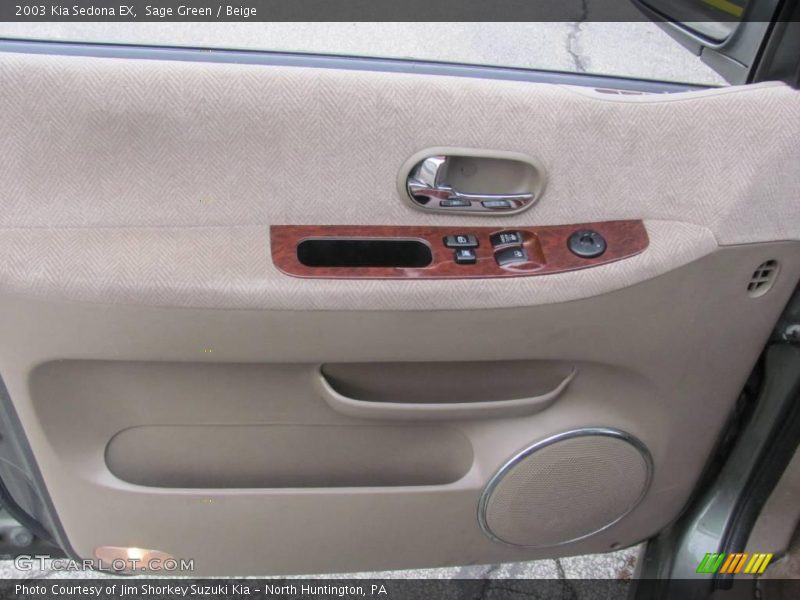 Sage Green / Beige 2003 Kia Sedona EX