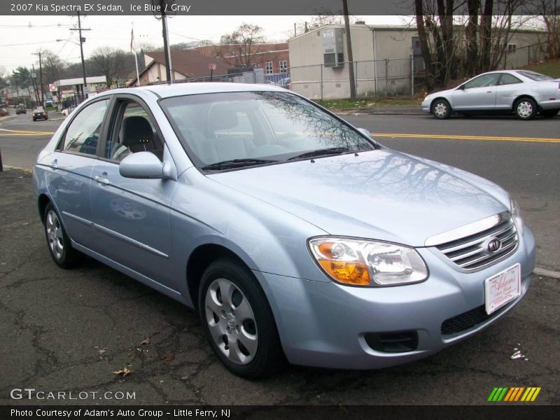 Ice Blue / Gray 2007 Kia Spectra EX Sedan