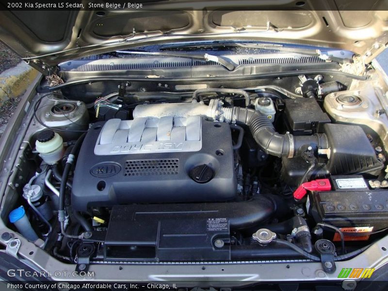 Stone Beige / Beige 2002 Kia Spectra LS Sedan