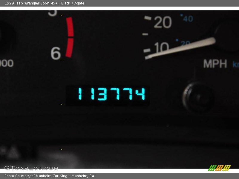 Black / Agate 1999 Jeep Wrangler Sport 4x4