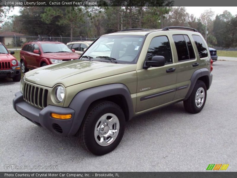 Cactus Green Pearl / Taupe 2004 Jeep Liberty Sport