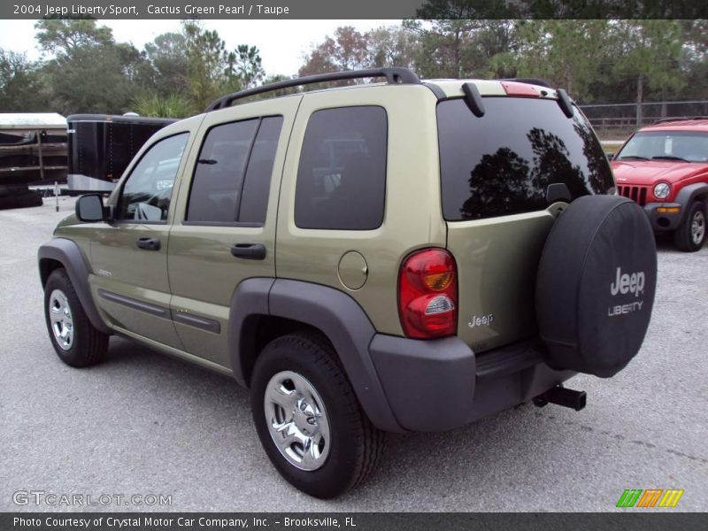 Cactus Green Pearl / Taupe 2004 Jeep Liberty Sport