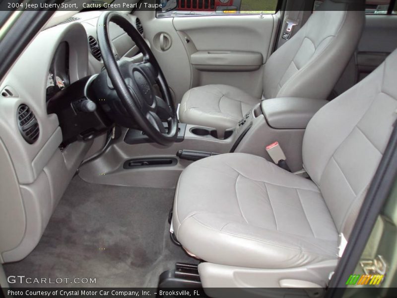 Cactus Green Pearl / Taupe 2004 Jeep Liberty Sport