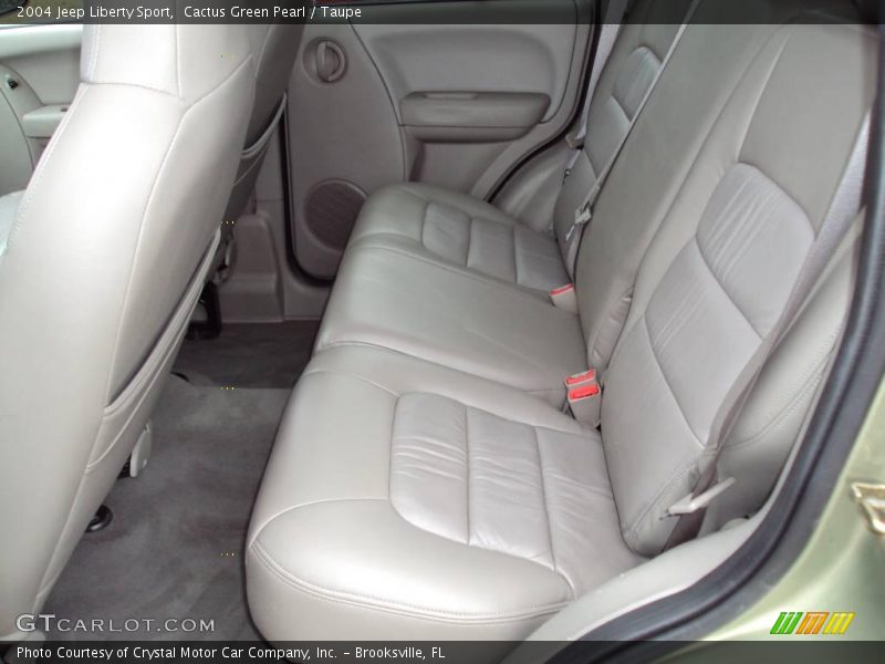 Cactus Green Pearl / Taupe 2004 Jeep Liberty Sport