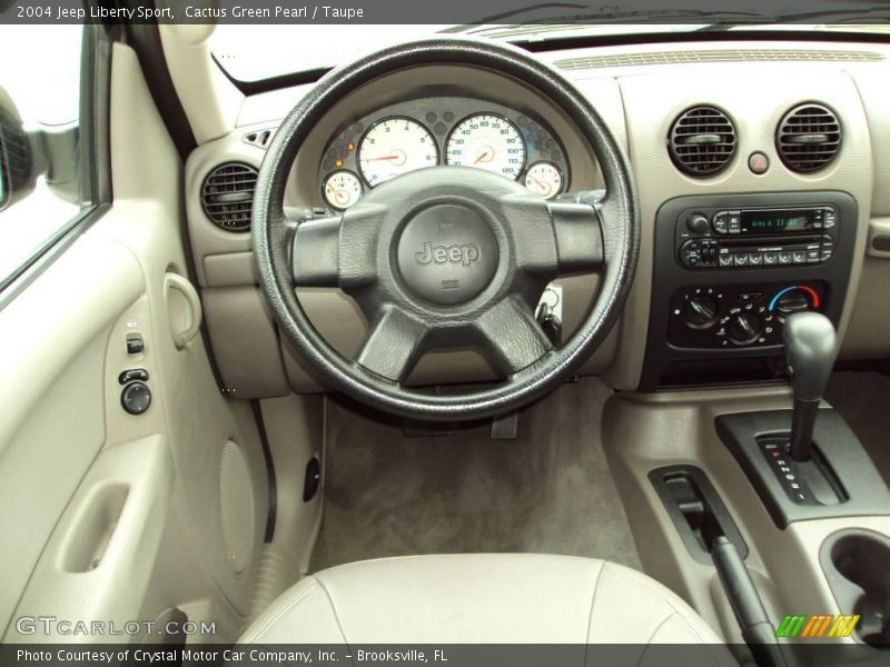 Cactus Green Pearl / Taupe 2004 Jeep Liberty Sport