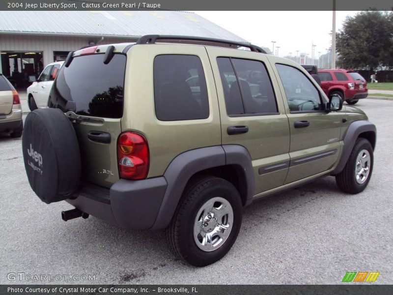 Cactus Green Pearl / Taupe 2004 Jeep Liberty Sport