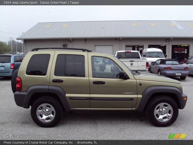 Cactus Green Pearl / Taupe 2004 Jeep Liberty Sport