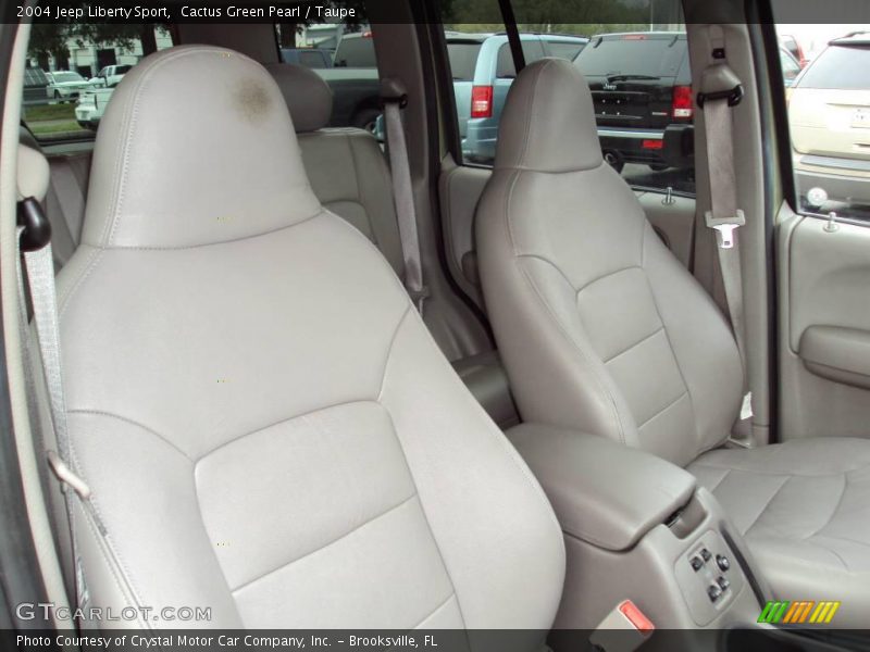 Cactus Green Pearl / Taupe 2004 Jeep Liberty Sport