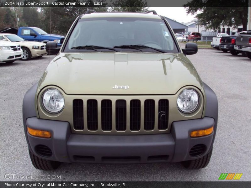 Cactus Green Pearl / Taupe 2004 Jeep Liberty Sport