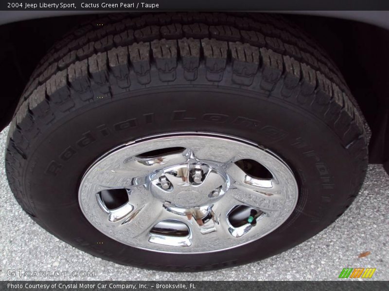 Cactus Green Pearl / Taupe 2004 Jeep Liberty Sport