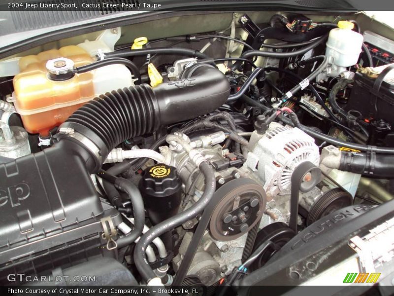 Cactus Green Pearl / Taupe 2004 Jeep Liberty Sport