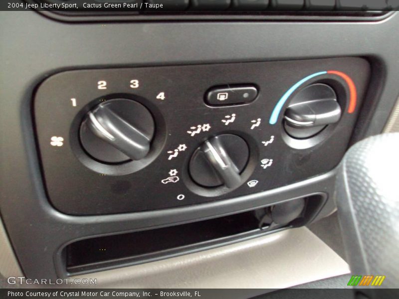 Cactus Green Pearl / Taupe 2004 Jeep Liberty Sport