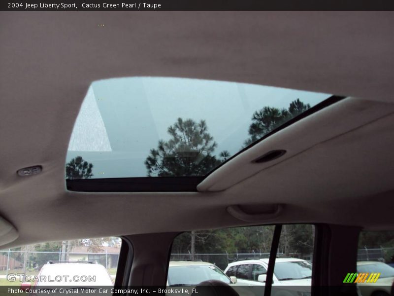 Cactus Green Pearl / Taupe 2004 Jeep Liberty Sport