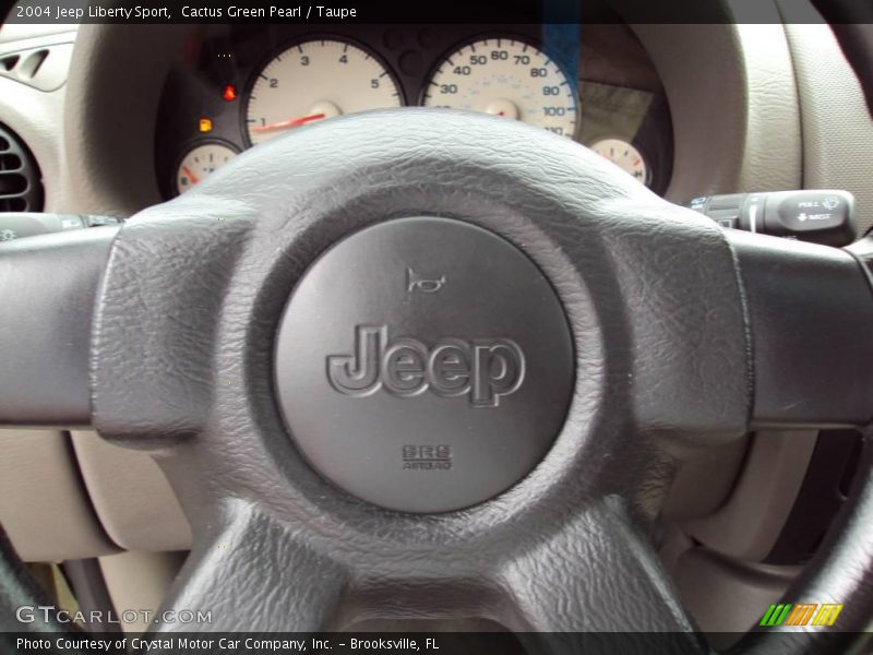 Cactus Green Pearl / Taupe 2004 Jeep Liberty Sport