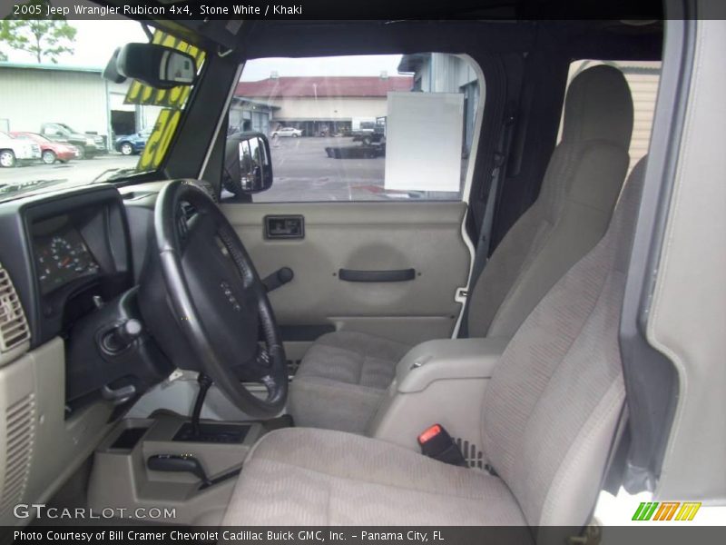 Stone White / Khaki 2005 Jeep Wrangler Rubicon 4x4