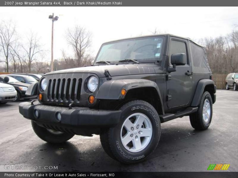 Black / Dark Khaki/Medium Khaki 2007 Jeep Wrangler Sahara 4x4