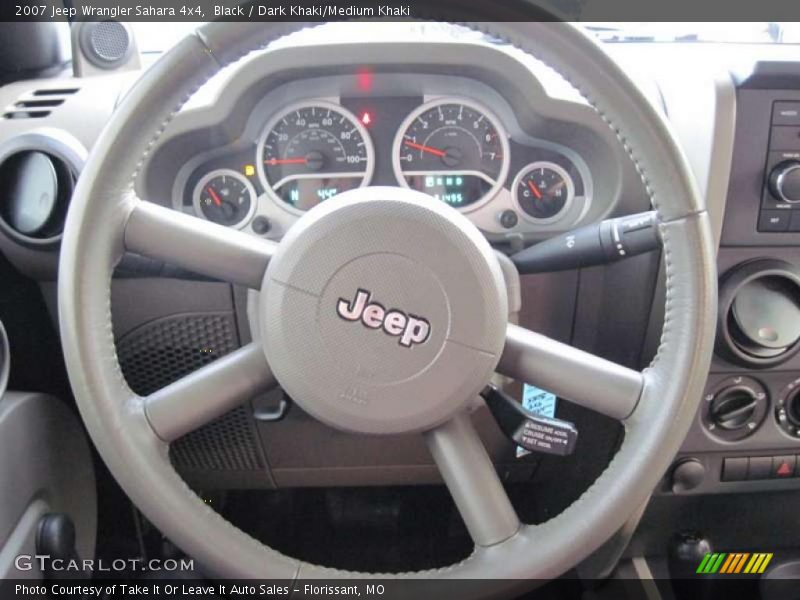 Black / Dark Khaki/Medium Khaki 2007 Jeep Wrangler Sahara 4x4