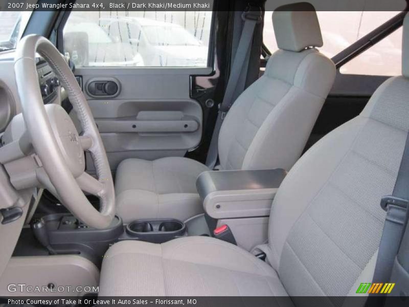 Black / Dark Khaki/Medium Khaki 2007 Jeep Wrangler Sahara 4x4
