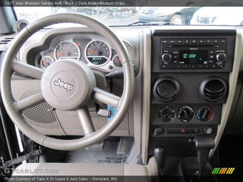 Black / Dark Khaki/Medium Khaki 2007 Jeep Wrangler Sahara 4x4
