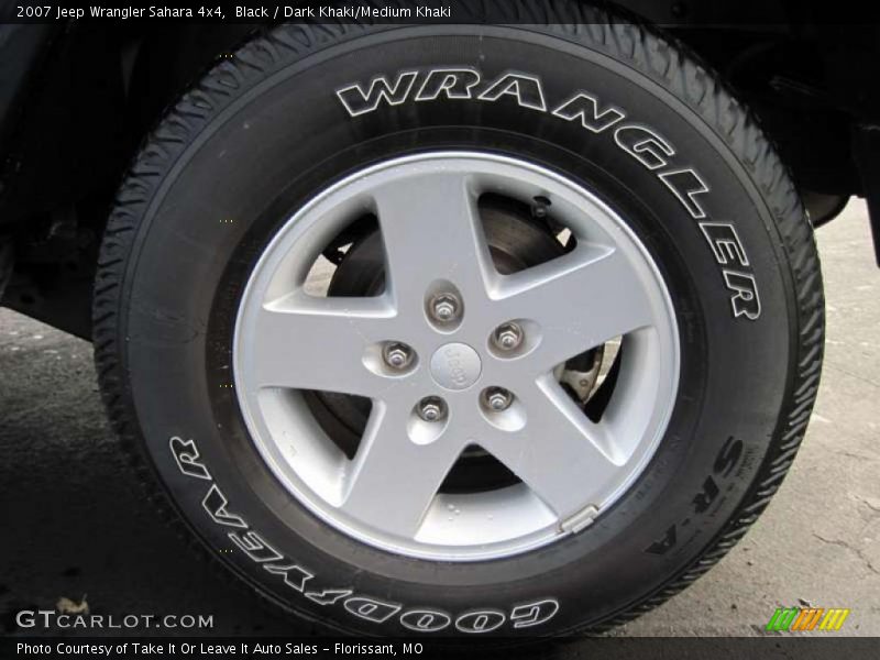 Black / Dark Khaki/Medium Khaki 2007 Jeep Wrangler Sahara 4x4