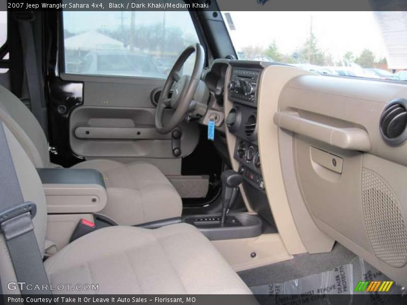 Black / Dark Khaki/Medium Khaki 2007 Jeep Wrangler Sahara 4x4