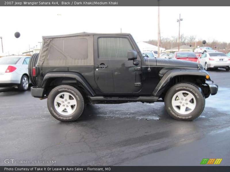 Black / Dark Khaki/Medium Khaki 2007 Jeep Wrangler Sahara 4x4