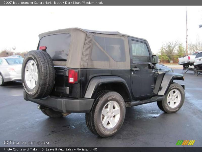 Black / Dark Khaki/Medium Khaki 2007 Jeep Wrangler Sahara 4x4