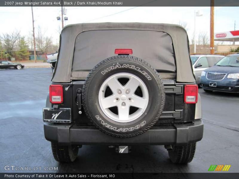 Black / Dark Khaki/Medium Khaki 2007 Jeep Wrangler Sahara 4x4