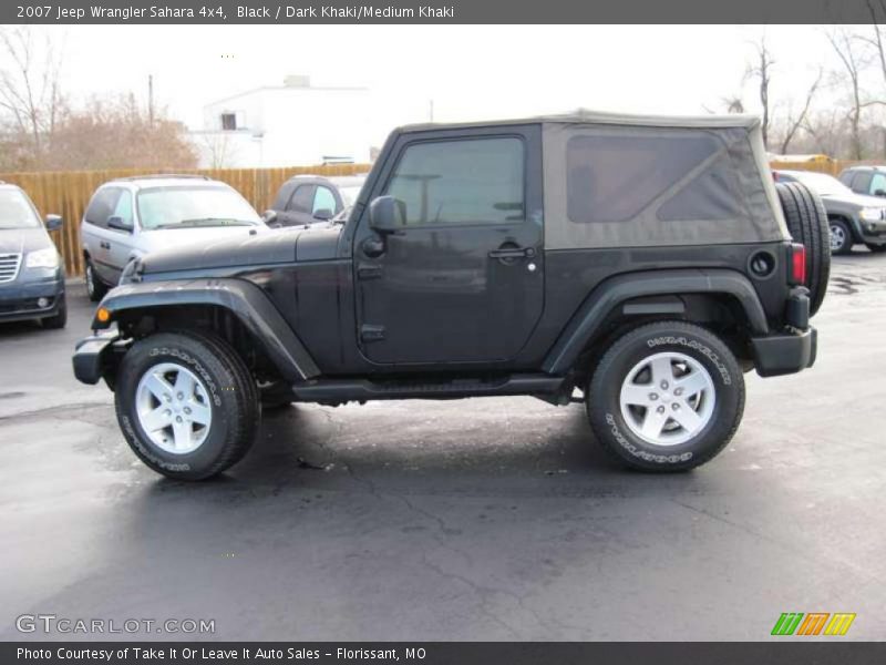 Black / Dark Khaki/Medium Khaki 2007 Jeep Wrangler Sahara 4x4