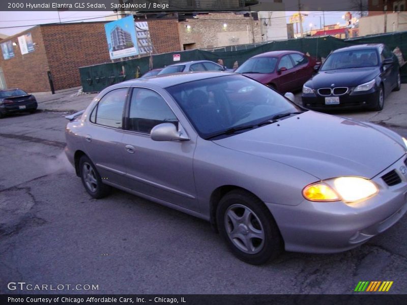 Sandalwood / Beige 2000 Hyundai Elantra GLS Sedan