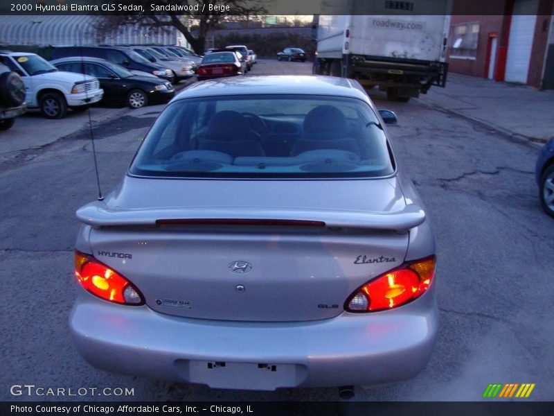 Sandalwood / Beige 2000 Hyundai Elantra GLS Sedan