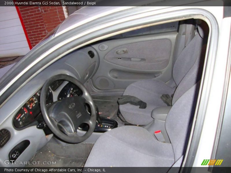Sandalwood / Beige 2000 Hyundai Elantra GLS Sedan