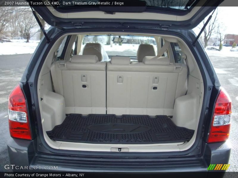 Dark Titanium Gray Metallic / Beige 2007 Hyundai Tucson GLS 4WD