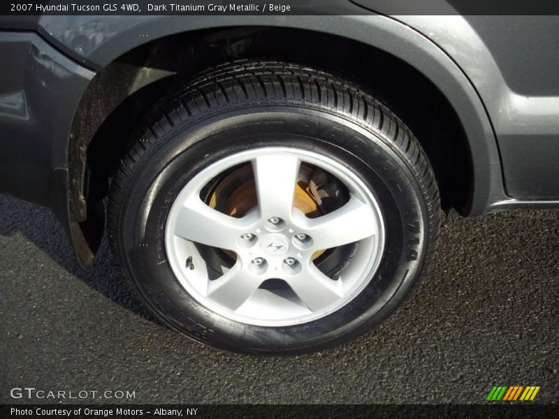 Dark Titanium Gray Metallic / Beige 2007 Hyundai Tucson GLS 4WD