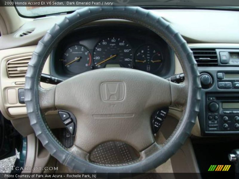 Dark Emerald Pearl / Ivory 2000 Honda Accord EX V6 Sedan