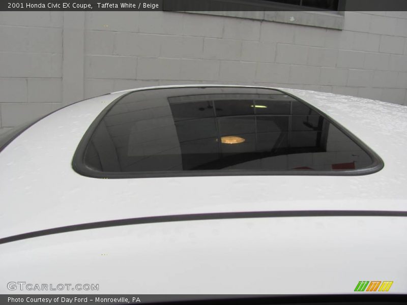 Taffeta White / Beige 2001 Honda Civic EX Coupe