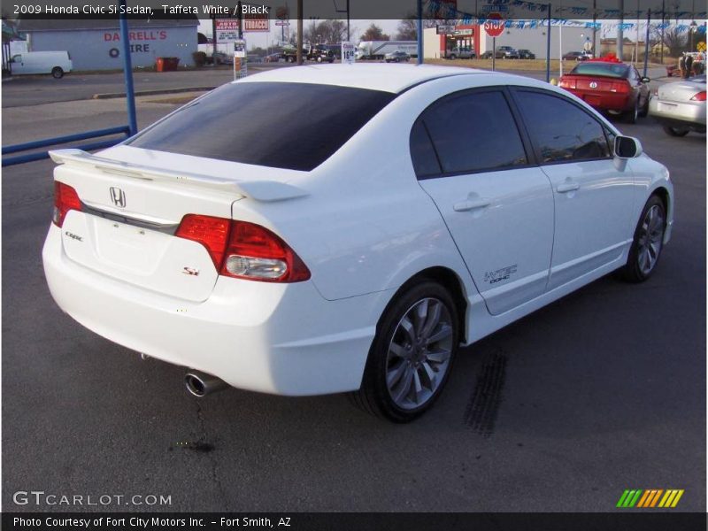 Taffeta White / Black 2009 Honda Civic Si Sedan