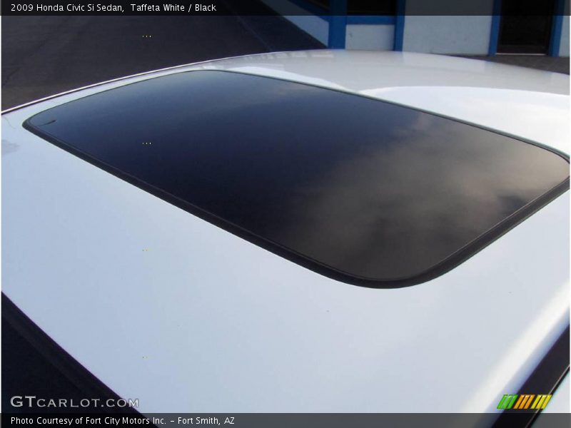 Taffeta White / Black 2009 Honda Civic Si Sedan