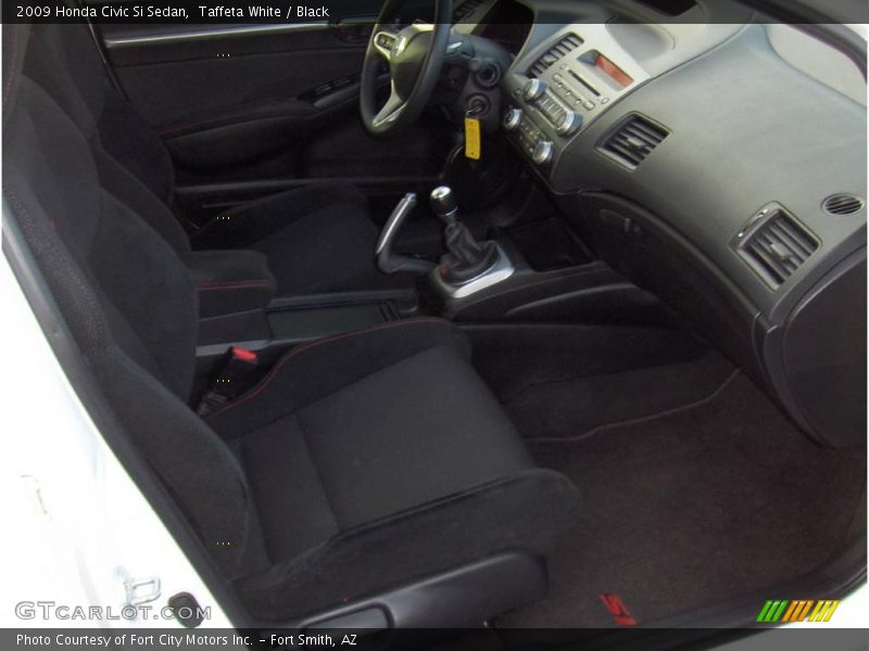 Taffeta White / Black 2009 Honda Civic Si Sedan