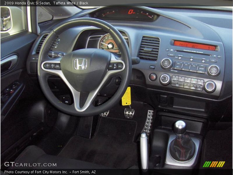 Taffeta White / Black 2009 Honda Civic Si Sedan