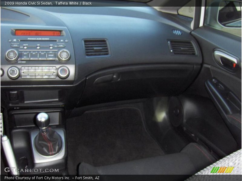 Taffeta White / Black 2009 Honda Civic Si Sedan