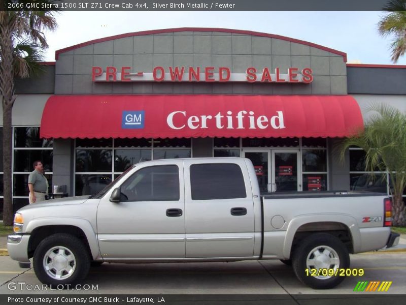 Silver Birch Metallic / Pewter 2006 GMC Sierra 1500 SLT Z71 Crew Cab 4x4