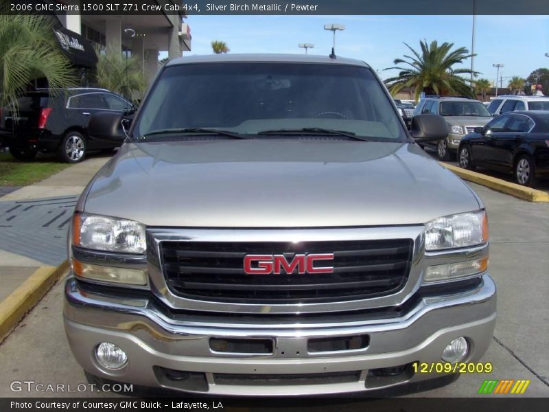 Silver Birch Metallic / Pewter 2006 GMC Sierra 1500 SLT Z71 Crew Cab 4x4