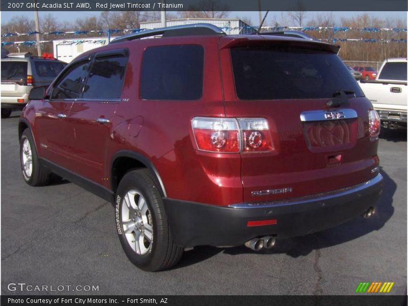 Red Jewel Tintcoat / Titanium 2007 GMC Acadia SLT AWD