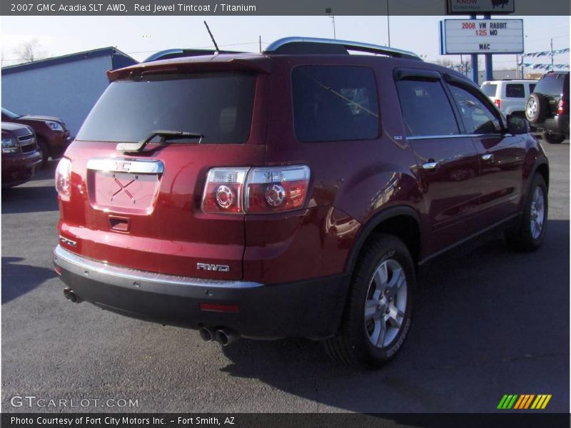 Red Jewel Tintcoat / Titanium 2007 GMC Acadia SLT AWD